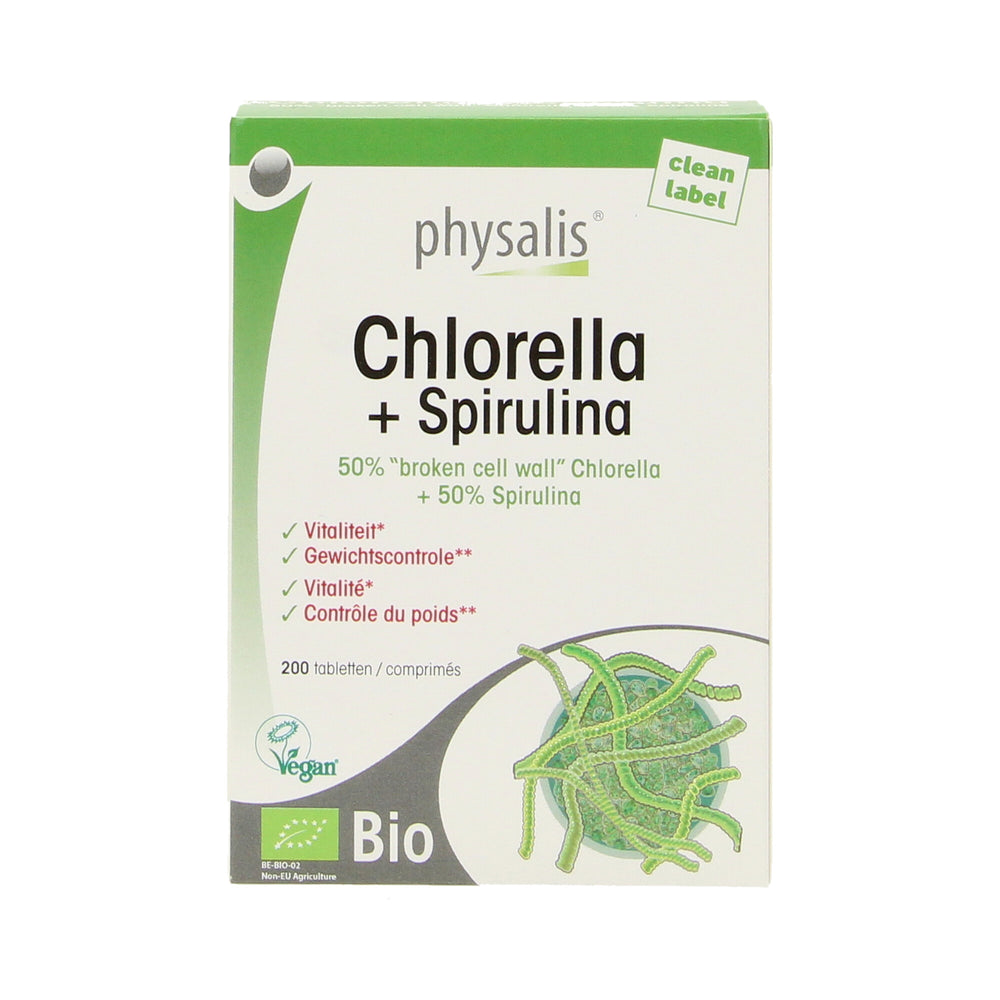 Chlorella + Spirulina Bio 200tabl.
