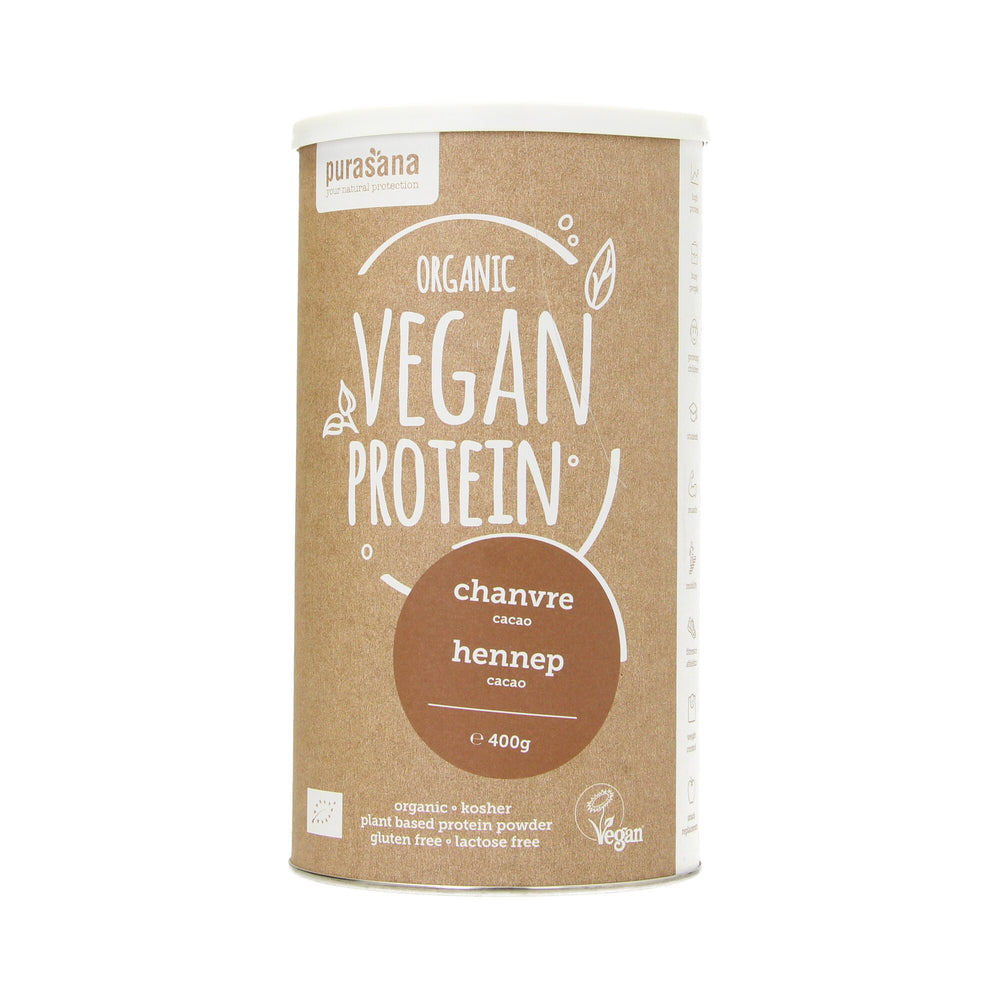 Vegan Protein Hennep Cacao 400g BIO
