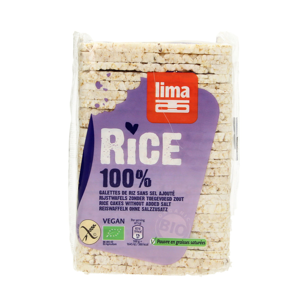 Rice cakes rechthoekig zoutarm BIO 130gr