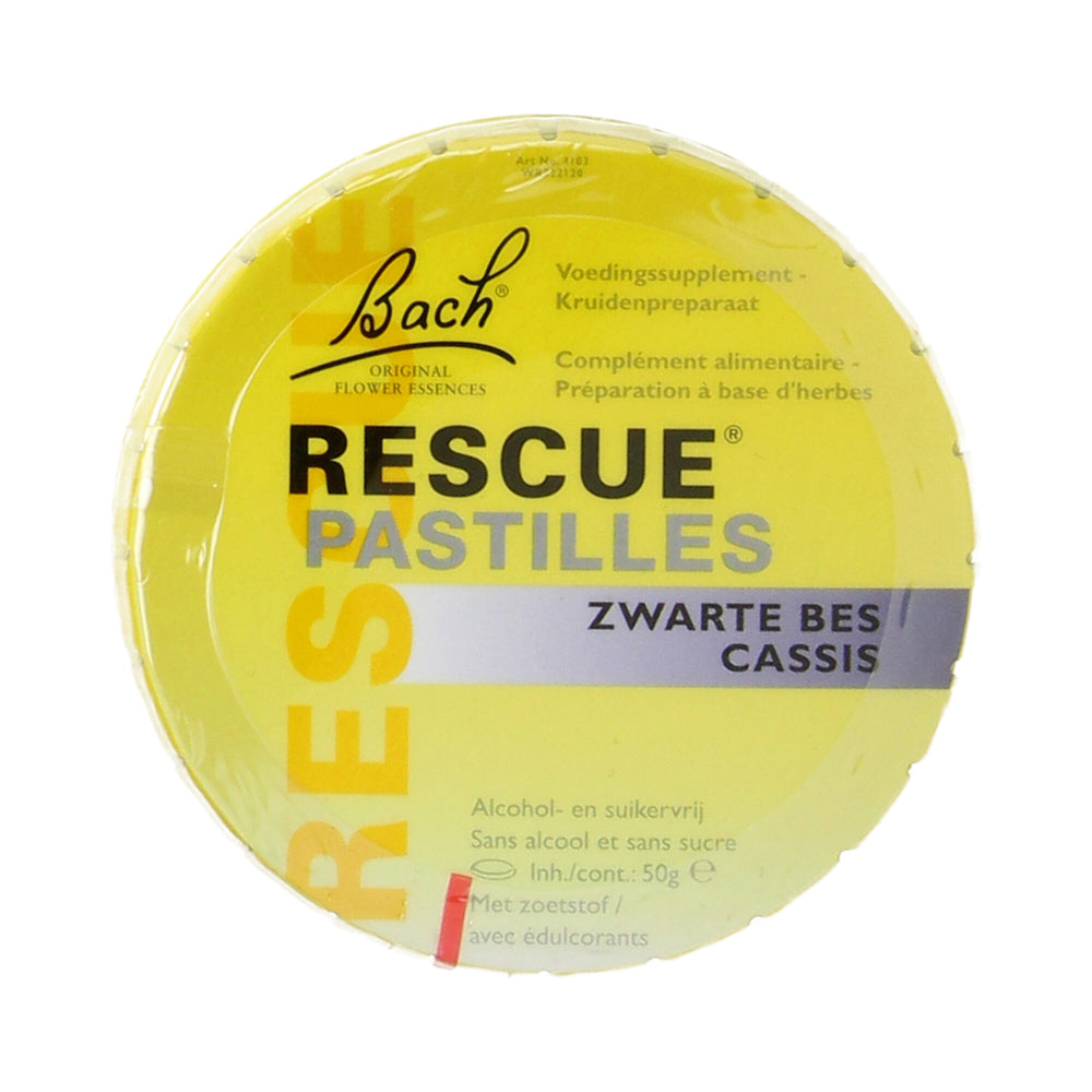 Rescue pastilles zwarte bes 50gr